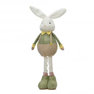 Dekoracja wielkanocna Pan Królik lub Pani Królik na teleskopowych nogach XL Premium 165cm