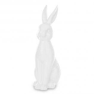 Figurka wielkanocna Zając biały 33cm ceramiczny 144646
