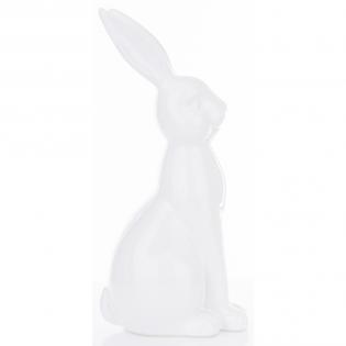 Figurka wielkanocna Zając biały 33cm ceramiczny 144646