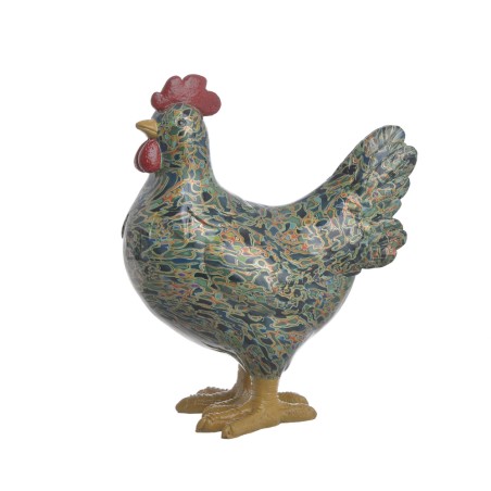 Figurka wielkanocna Kura Mozaika zielona 22cm