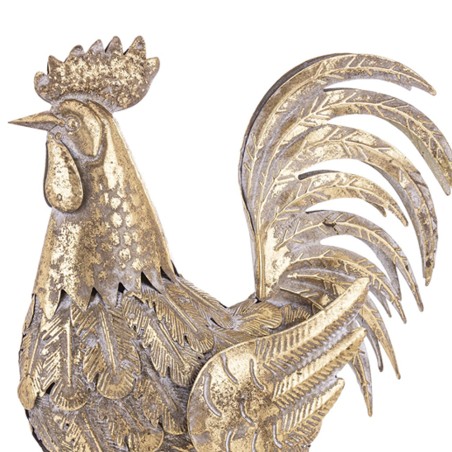 Figurka Kogut metalowy złoty 39cm 166566