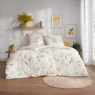 Pościel Estella Leoni 6622/985 mako interlock jersey delikatne romantyczne kwiaty