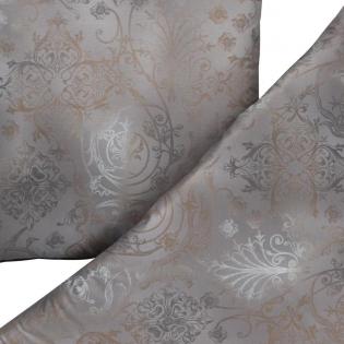 Pościel Estella Gregorio 6174/810 mako interlock jersey grafitowe ornamenty