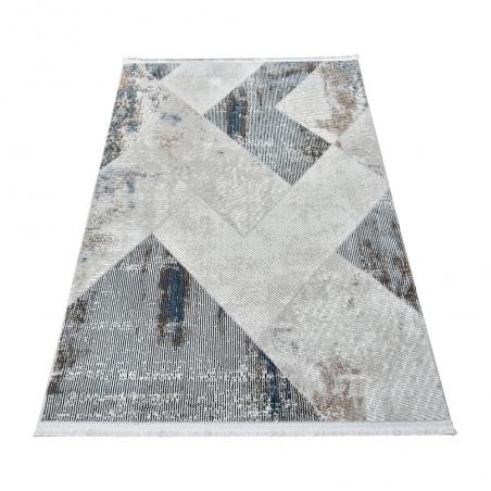 Dywan nowoczesny Exclusive 393 navy blue geometryczny