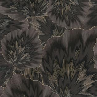 Tapeta ścienna Erismann Spotlight 2 10402-15 liście czarne z złotymi dodatkami