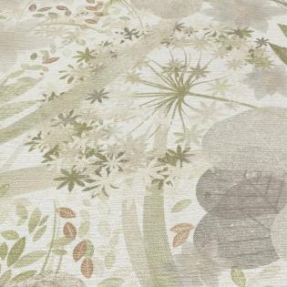 Tapeta ścienna Erismann Secret Garden 10506-35 liście kwiaty dmuchawce zielone beżowe