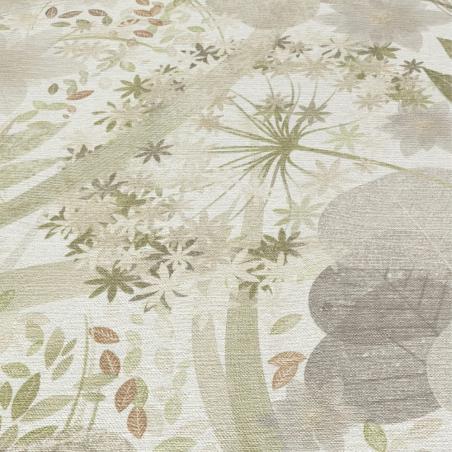 Tapeta ścienna Erismann Secret Garden 10506-35 liście kwiaty dmuchawce zielone beżowe