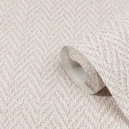 Tapeta ścienna VIP Line 3824-02 jodełka Loft brązowa