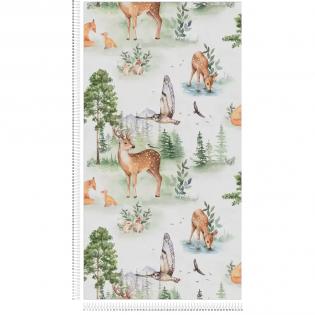 Tapeta ścienna AS Creation Mia and Paul 78690-1 dziecięca ze zwierzątkami na flizelinie