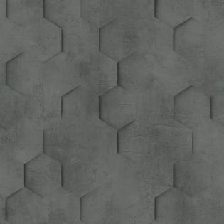 Tapeta ścienna Marburg Loft 34161 geometryczna beton heksagony czarne