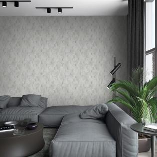 Tapeta ścienna Marburg Loft 34159 geometryczna beton heksagony szare