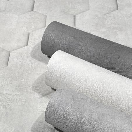 Tapeta ścienna Marburg Loft 34159 geometryczna beton heksagony szare