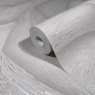 Tapeta ścienna Marburg Ritus 35501 geometryczna fale perłowa szara