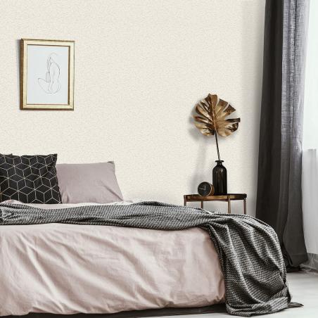 Tapeta ścienna Erismann 8203-15 baranek tynk beżowy z brokatem