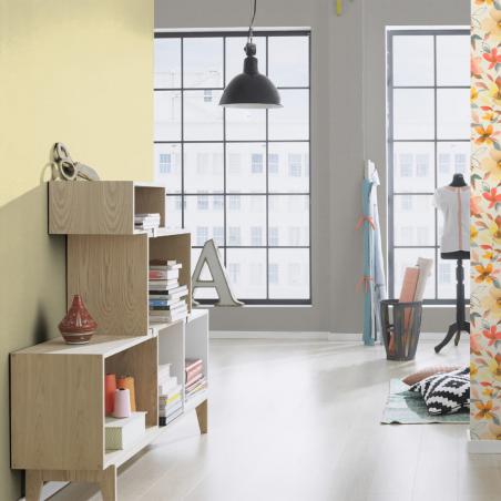 Tapeta ścienna Rasch Country Charme 447521 tło struktura len żółte