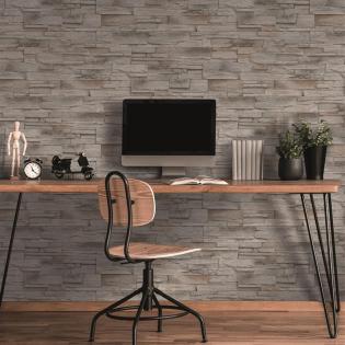 Tapeta ścienna Erismann 10395-02 imitacja kamień beżowy