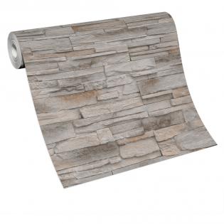 Tapeta ścienna Erismann 10395-02 imitacja kamień beżowy