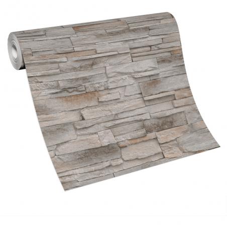 Tapeta ścienna Erismann 10395-02 imitacja kamień beżowy