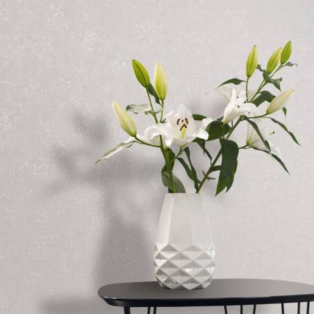 Tapeta ścienna Marburg Kumano 34517 imitacja tynku szara biel