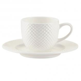 Bari White Filiżanka ze spodkiem do espresso 100ml