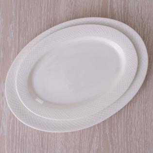 Villa Italia Bari White Półmisek owalny 31cm porcelana kostna