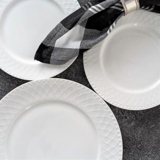 Villa Italia Roma White Komplet talerzy dla 6 osób 18 elementów