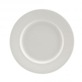 Villa Italia Bari White Komplet talerzy dla 6 osób 18 elementów porcelana kostna