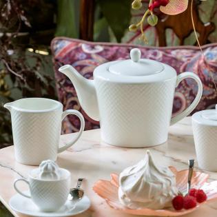 Villa Italia Bari White Serwis do kawy dla 6 osób 21 elementów