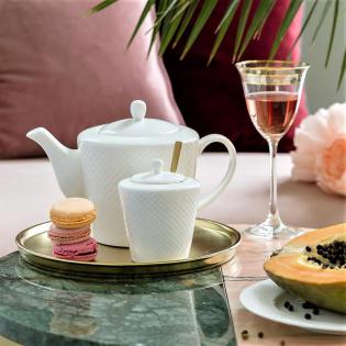 Villa Italia Bari White Serwis do kawy dla 6 osób 21 elementów