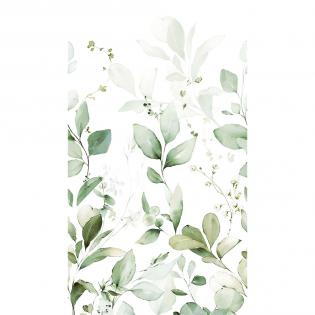 Tapeta mural Grandeco Orom 2 A77101 delikatne liście zielone 159x280cm