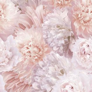 Tapeta mural Grandeco Orom 2 A77501 kwiaty piwonie różowe XXL 159x280cm