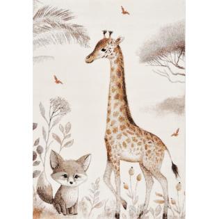 Dywan DYWILAN Dziecięcy Luna 40423 860 żyrafa i lis beżowy