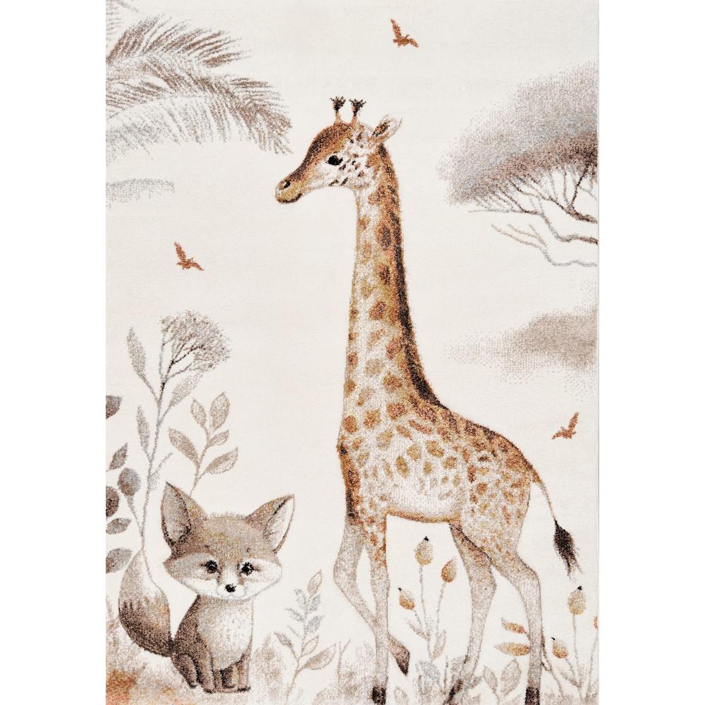 Dywan DYWILAN Dziecięcy Luna 40423 860 żyrafa i lis beżowy