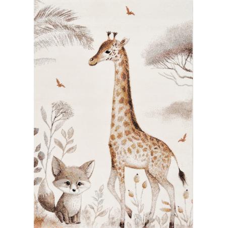 Dywan DYWILAN Dziecięcy Luna 40423 860 żyrafa i lis beżowy