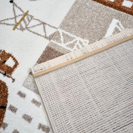 Dywan DYWILAN Dziecięcy Luna 40429 870 ulice i koparki beżowy