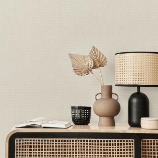 Tapeta 10539-02 tło struktura len jasna beżowa