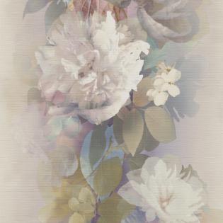 Tapeta ścienna Erismann Aurora 10513-09 panel kwiaty różowe beżowe