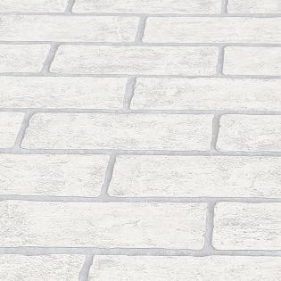 Tapeta ścienna Erismann 10339-10 cegła biała z szarymi fugami