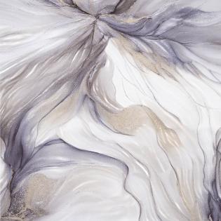 Tapeta ścienna LeGrand Platinum 4618-05 kwiaty 3D kremowe fioletowe