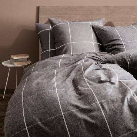 Pościel Flueresse Lech 604311/01 flanela krata grafitowa