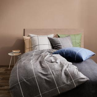 Pościel Flueresse Lech 604311/01 flanela krata grafitowa