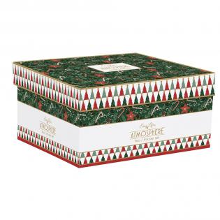 Easy Life Fancy Christmas Zestaw Czajnik 600ml z zaparzaczem 2 czarki 160ml