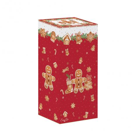 Easy Life Fancy Gingerbread Tea for One świąteczny zestaw dzbanek 500ml i 2 filiżanki piernikowy ludzik