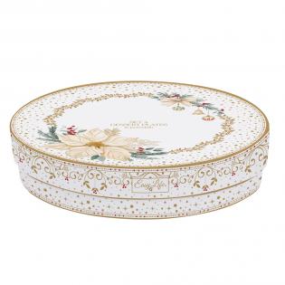 Easy Life White Elegance Zestaw 4 talerze deserowe 19cm Gwiazda Betlejemska biała