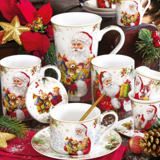 Easy Life Santa is Coming Taca świąteczna z uchwytami święty Mikołaj 52x35cm