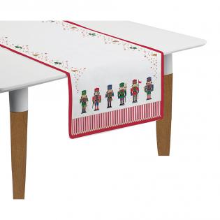 Easy Life Nutcracker Bieżnik świąteczny Dziadki do orzechów 40x140cm