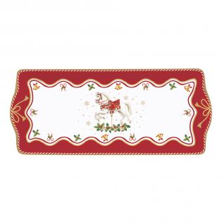 Easy Life Christmas Tale Patera świąteczna 35x15cm z konikiem na biegunach
