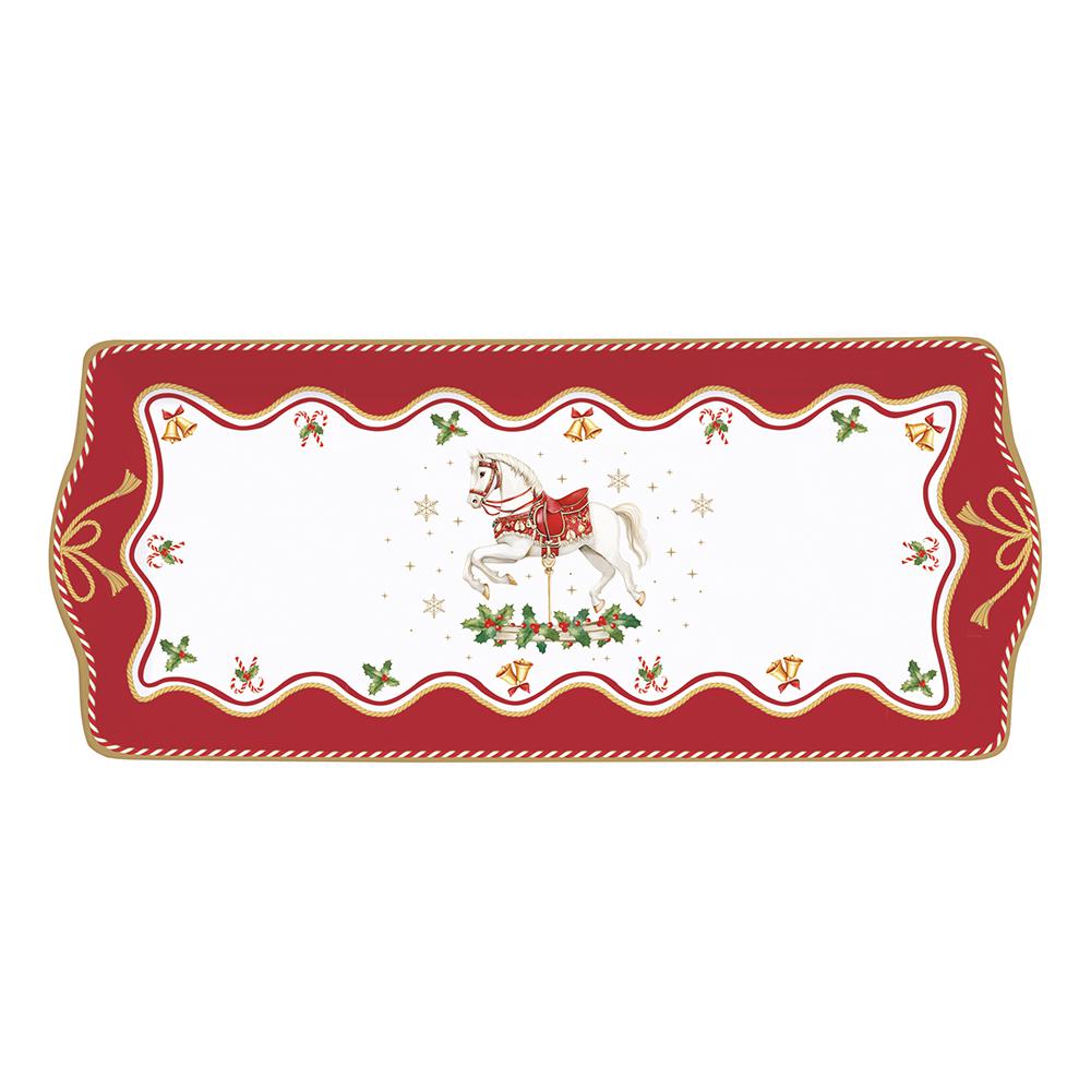 Easy Life Christmas Tale Patera świąteczna 35x15cm z konikiem na biegunach