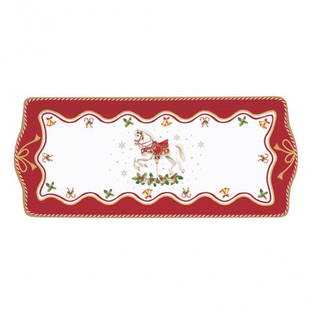 Easy Life Christmas Tale Patera świąteczna 35x15cm z konikiem na biegunach