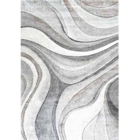 Dywan nowoczesny Smart Home 2551 fale abstrakcyjny szary